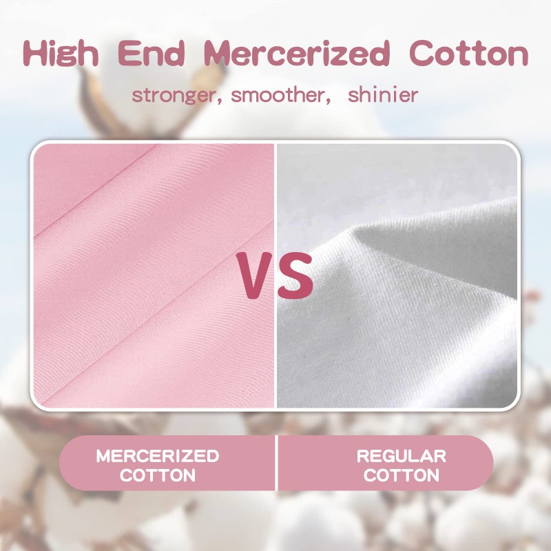 LULUSILK Organic Cotton Toddler Pillowcase 2 Pack, 14 x 20 Travel Pillow Case Cover for Babies, Kids, Boys and Girls, Soft and Breathable Small Pillow Cases with Envelope Closure, Pink - Image 2